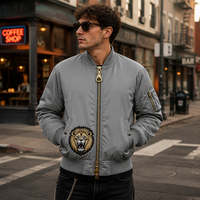 Yeni Trend soğuk kış Streetwear modası erkekler fermuarlı ceket mont standı yaka erkek artı boyutu ceketler