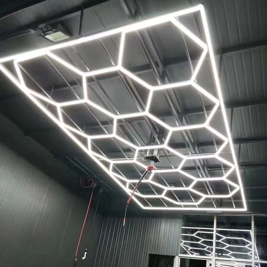 Ready to Stock Hexagon LED Lights for Workshop