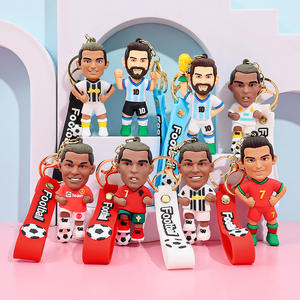 Fútbol Copa Estrella <span class=keywords><strong>Camisa</strong></span> Muñeca Llavero Fans <span class=keywords><strong>Messi</strong></span> y Ronaldo Llavero - Product Image 1