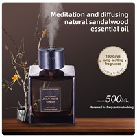 Diffuseur d'arômes automatique 500 ml avec parfum de rose ébène, pour hôtel, maison, salle de bain, chambre à coucher, sans fumée, emballage en boîte cadeau