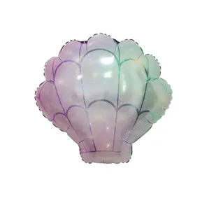 Оптовая продажа, воздушные шары в форме ракушки, украшения для дня рождения, фольгированные шары