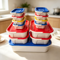 14 stuks plastic opbergbakken dozen koelkast organizer keuken koelkast opbergdoos groente fruit dozen opbergcontainers
