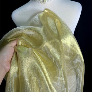 Voile de tête Lolita en organza doré brillant de qualité supérieure, <span class=keywords><strong>prix</strong></span> d'usine, pour robe de danse pour fille, fête, style nuptial, voile d'ambiance, cosplay - Product Image 4