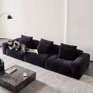 Semplice moderno tessuto ciniglia Pixel Set nero Retro Tofu modulo bracciolo singolo <span class=keywords><strong>angolo</strong></span> combinazione soggiorno <span class=keywords><strong>sala</strong></span> Hotel - Product Image 3