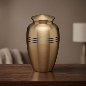 Supplies Engraved <b>Gold</b> Leaf Design Green Color Aluminum Cremation Urns Supplies Engraved <b>Gold</b> Leaf Design Green Color Aluminum - Product Image 3