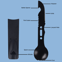 C69 Kit de survie multifonctionnel pour le camping en plein air Sac de sauvetage d'urgence avec ensembles de couteaux pour les aventures en pleine nature