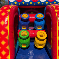 Pack de Jeux Gonflables 3-en-1 pour Carnaval : Jeux Sportifs Gonflables Multi-Sports, Jeux de Tir au Clown et au Canard