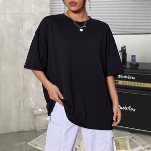 Camiseta de verano de Color sólido de algodón para mujer Street Hip Hop Casual manga corta moda Tops Anti-Pilling cómodas camisetas - Product Image 2