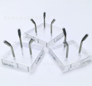 Металлическая витрина с акриловым основанием, декоративная подставка для дисплея, металлическая подставка для дисплея, минеральные геоды, рок - Product Image 1