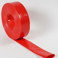 Tuyau plat flexible en PVC résistant à haute pression de 1 à 8 pouces, tailles et couleurs personnalisées, fabriqué en Chine, pour l'agriculture, le drainage et l'eau