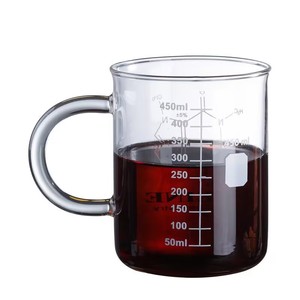 L 450ml resistente al calore vetro borosilicato caffeina tazza di bere caffè con manico in vetro becher tazza da caffè - Product Image 5