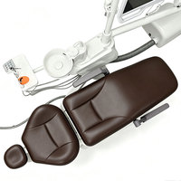 Fauteuil dentaire électrique homologué CE avec lampe LED, système de livraison de pièces à main latérales, fauteuil patient en PU médical pour clinique dentaire