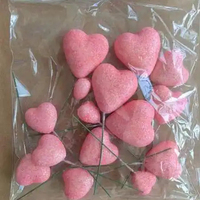 Poudre à paillettes en forme de cœur pour décoration de gâteau de Noël, 20 pièces par paquet, 2cm, 2.5 cm, 3cm, 4cm