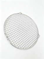 Grille de refroidissement en acier inoxydable pour barbecue, grille de cuisson vapeur, grille ronde pour camping et extérieur avec pieds