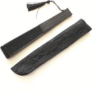 Abanico de Mano Eléctrico de 21 cm para Mujer, Abanico de Mano de Seda de Bambú como Regalo de Recuerdo - Product Image 2