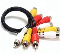 5ft 3.5 Mét 3rca Av Cáp Bán Buôn Video Kết Nối Cabel Cắm Với Mặt Đất Dây MaleTo Nam Cắm Rca Cáp