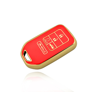 Bajo MOQ oro cromo borde <span class=keywords><strong>gris</strong></span> metálico suave TPU para Honda <span class=keywords><strong>Crv</strong></span> rd7 <span class=keywords><strong>2023</strong></span> Accord Key funda Shell Fob Protector - Product Image 4