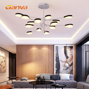 Vente chaude chambre intérieure <span class=keywords><strong>fleur</strong></span> télécommande fer léger a mené la lumière pendante - Product Image 4
