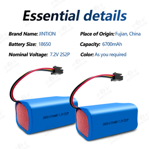 JINTION 18650 6700mAh 7.2V 吸尘器用锂离子充电电池组 2S2P - Product Image 3