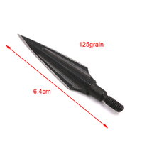 Pointes de flèches de chasse en acier au carbone noir pour tir à l'arc à l'arc à poulies, accessoires pour ensemble de flèches