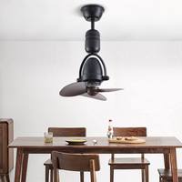 Ventilateur de plafond intelligent Human Centric Lighting, rotation à 120 degrés, moteur DC, 5 vitesses, 16 pouces, petit ventilateur de plafond