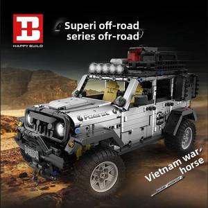 Modèle de véhicule tout-terrain en plastique à assembler pour enfants, série autorisée, échelle 1:5, jouet de montage pour garçons, voiture Wrangler - Product Image 6