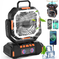 Ventilateur de camping portable 40000mAh avec télécommande et minuterie pour hôtels, événements en plein air et voyages