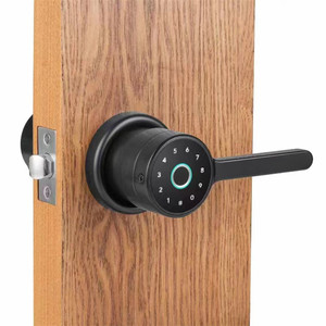 Akıllı Kapı Tokmağı Kilidi Biyometrik Parmak İzi Şifre IC Kart Anahtarsız Giriş Dijital Kilit Otel Daire Ev için - Product Image 3