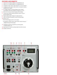 Probador de Bobinas de Disparo MEGGER B10E, 24 a 250 V CA o Instrumentos de Medición y Análisis de Salidas - Product Image 3