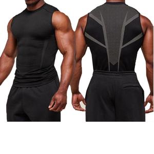 Débardeur de sport personnalisé pour homme, style tricoté en polyester, séchage rapide, haute élasticité, respirant, idéal pour le fitness - Product Image 6