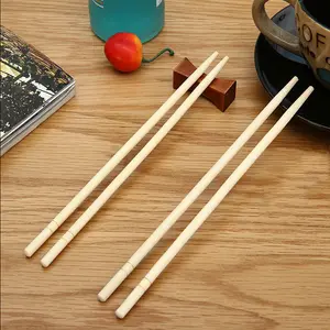 Les baguettes en bambou jetables peuvent être personnalisées baguettes rondes de marque 4.3/4.5/5.0mm en gros