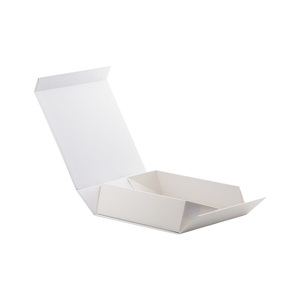 Tùy Chỉnh Màn Hình In Ấn Logo Đồng Bằng Trắng Kích Thước Trung Bình Vuông Từ Gấp Hộp Quà Tặng Với Nắp Từ - Product Image 4