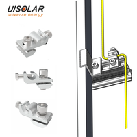 Système de montage solaire UISOLAR, accessoires de fixation PV, borne de mise à la terre conductrice GL pour support de panneau solaire sur toit
