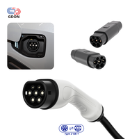 Adaptateur GDON Type 2 vers GB/T 32A 250V AC, convertisseur de charge EV, Mennekes vers GBT 3 phases pour véhicules électriques chinois