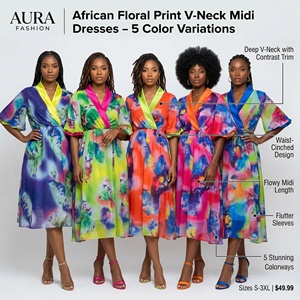 Vente en gros à bas prix – Nouvelle collection 2026 : <span class=keywords><strong>Robe</strong></span> imprimée africaine <span class=keywords><strong>grande</strong></span> <span class=keywords><strong>taille</strong></span> pour femme, idéale pour le bureau - Product Image 2