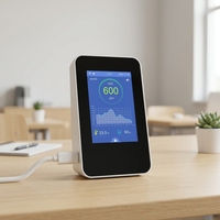 Détecteur intelligent de qualité de l'air WiFi, contrôle via l'application Tuya, portable, PM1.0 PM2.5 PM10 HCHO CO2, moniteur de gaz avec grand écran