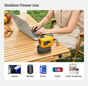 Alimentation d'urgence extérieure DC18V 20V vers AC 110V 250W Qc3.0 Usb Pd3.0 Chargeur inverseur multifonctionnel pour outils électriques <span class=keywords><strong>Dewalt</strong></span> - Product Image 5