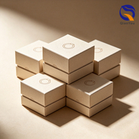 Cajas de Anillos Exquisitas con Tapa y Base Personalizadas con Logotipo, Empaque de Joyería con Forro Suave