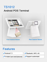 Système de point de vente android 11, terminal de paiement à écran tactile, machines de point de vente de bureau pour restaurant et hôpital