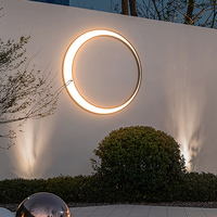 Lampe décorative en forme de croissant de lune, lampes murales extérieures pour villa, éclairage mural extérieur pour la maison, lampe murale étanche