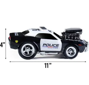 Gran oferta, coche de policía RC genial para niños, coche RC, juguetes de Control remoto, coche de policía de 6 canales, juguetes con luces y Sirena