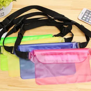 SP Wholesale Floating Waterproof Bag Pouch Clear PVC Waist Pack For Mobile Phones For Beach Use