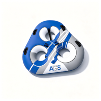 Bouée tractable pour 3 personnes pour la navigation, tube aquatique gonflable en PVC pour 3 personnes, flotteurs tractables en nylon pour lac et océan
