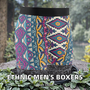 कस्टम ब्रांड रेट्रो पारंपरिक जातीय प्रिंट अंडरपैंट पैंट पुरुषों के लिए मध्य-वृद्धि ग्रीष्मकालीन खेल मुक्केबाज - Product Image 2