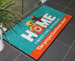 Tapis publicitaire pour porte d'entrée avec Logo imprimé, économique et Durable