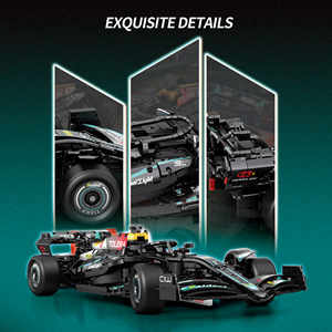 Nouveau modèle de course F1 Reobrix 11040 Technol, blocs de construction, <span class=keywords><strong>voiture</strong></span> de course 1/8, briques de construction, <span class=keywords><strong>jouet</strong></span> pour enfant, cadeau pour garçon - Product Image 4