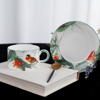 P & T horeca Homeware porcelaine vaisselle en céramique ensemble d'assiettes personnalisées dîner en céramique vaisselle en gros pour la restauration