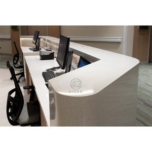 Muebles <span class=keywords><strong>de</strong></span> Hospital <span class=keywords><strong>de</strong></span> Alta Gama, Estación <span class=keywords><strong>de</strong></span> Enfermería, Mostrador <span class=keywords><strong>de</strong></span> Recepción con Diseño Personalizado y Tomas <span class=keywords><strong>de</strong></span> Corriente Integradas - Product Image 4
