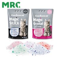 Fabricant OEM de litière pour chats écologique, super absorbante, en cristal de silice, indicateur d'humidité, changement de couleur, faible entretien