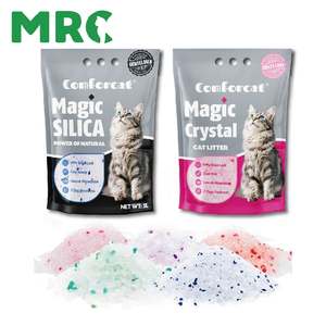 Fabricant OEM de litière pour chats écologique, super absorbante, en cristal de silice, indicateur <span class=keywords><strong>d</strong></span>'humidité, changement de couleur, faible <span class=keywords><strong>entretien</strong></span> - Product Image 3